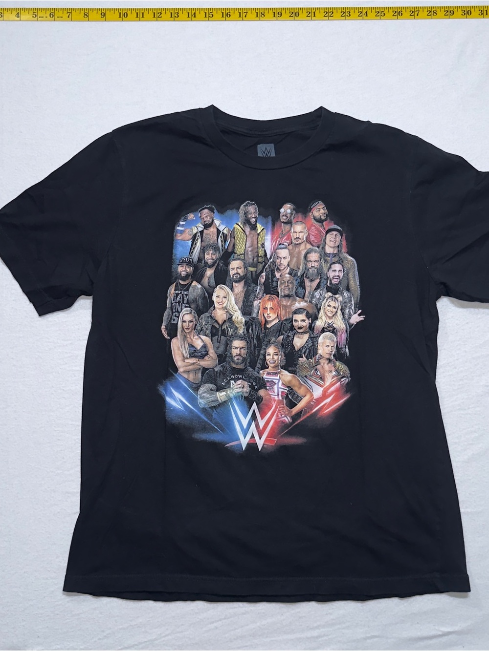 2022 WWE Black Graphic Crewneck T-Shirt